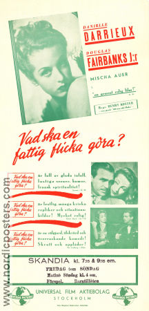 The Rage of Paris 1938 movie poster Danielle Darrieux Douglas Fairbanks Jr Mischa Auer Henry Koster