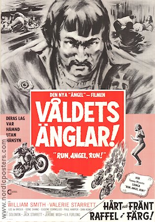 Run Angel Run! 1969 movie poster William Smith Valerie Starrett Jack Starrett Motorcycles