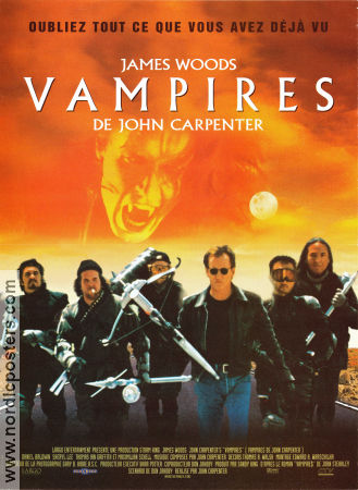 Vampires 1998 movie poster James Woods Daniel Baldwin Sheryl Lee John Carpenter