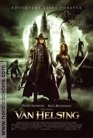 Van Helsing 2004 movie poster Hugh Jackman Kate Beckinsale Richard Roxburgh Stephen Sommers