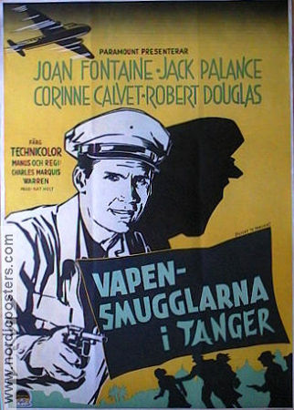 Flight to Tangier 1953 poster Joan Fontaine Charles Marquis Warren