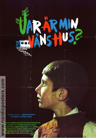 Khane-ye doust kodjast 1987 movie poster Babek Ahmedpoor Ahmed Ahmedpoor Khodabakhsh Defaei Abbas Kiarostami Country: Iran