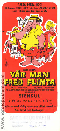 The Man Called Flintstone 1966 movie poster Alan Reed Joseph Barbera Animation