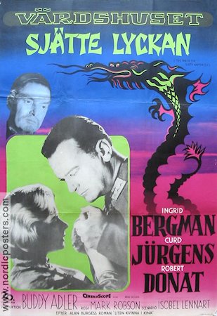 The Inn of the Sixth Happiness 1958 movie poster Ingrid Bergman Curd Jürgens Robert Donat