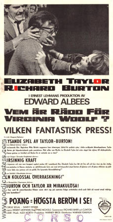 Who´s Afraid of Virginia Woolf 1966 movie poster Elizabeth Taylor Richard Burton Mike Nichols