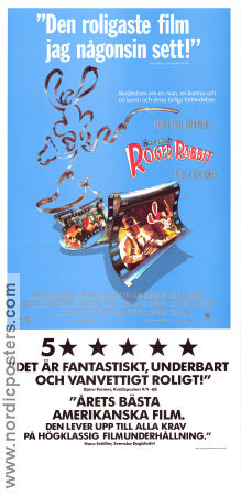 Who Framed Roger Rabbit 1988 movie poster Bob Hoskins Christopher Lloyd Joanna Cassidy Robert Zemeckis Animation