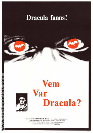 Vem var Dracula? 1975 poster Christopher Lee Calvin Floyd
