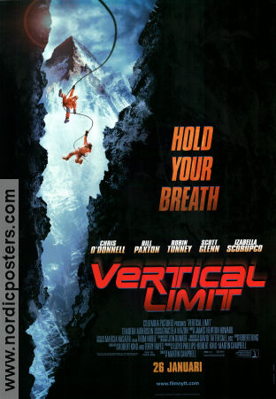 Vertical Limit 2000 poster Scott Glenn Martin Campbell