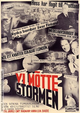 Vi mötte stormen 1943 movie poster War
