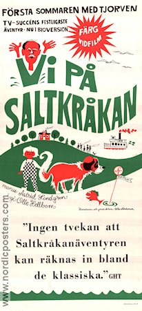 Vi på Saltkråkan 1968 movie poster Maria Johansson Torsten Lilliecrona Louise Edlind Olle Hellbom Find more: Saltkråkan Writer: Astrid Lindgren