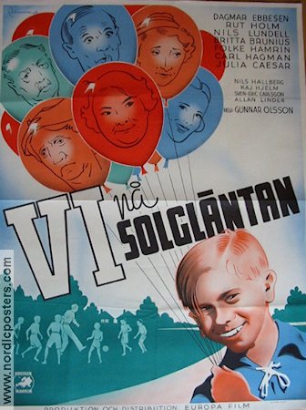Vi på solgläntan 1939 movie poster Dagmar Ebbesen Rut Holm Eric Rohman art Find more: Large poster