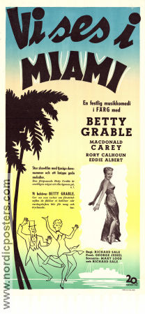 Meet Me After the Show 1951 movie poster Betty Grable Macdonald Carey Rory Calhoun Richard Sale Musicals
