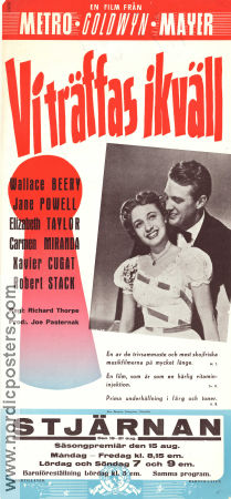 A Date with Judy 1948 movie poster Wallace Beery Jane Powell Elizabeth Taylor Richard Thorpe Musicals Dance