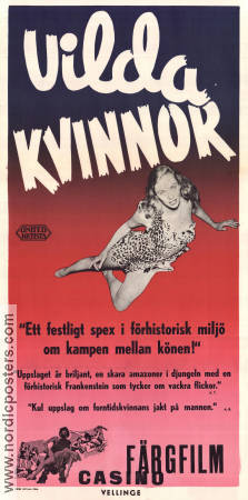 Prehistoric Women 1950 movie poster Laurette Luez Allan Nixon Joan Shawlee Gregg G Tallas Ladies