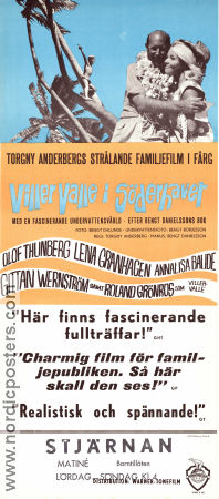 Villervalle i Söderhavet 1968 movie poster Olof Thunberg Anna-Lisa Baude Lena Granhagen Torgny Anderberg From TV