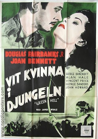 Green Hell 1940 movie poster Douglas Fairbanks Jr Joan Bennett
