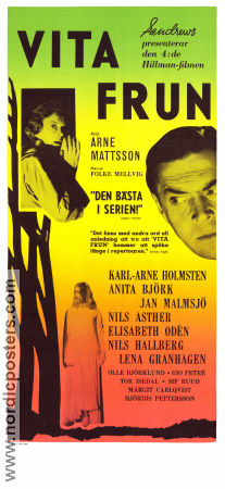 Vita frun 1962 poster Karl-Arne Holmsten Arne Mattsson