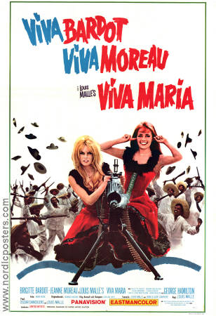 Viva Maria 1965 poster Brigitte Bardot Louis Malle