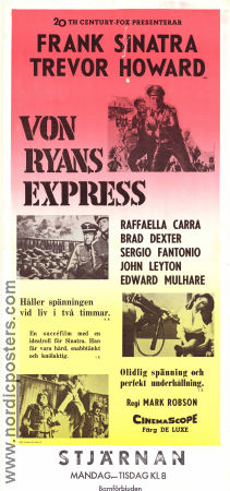 Von Ryan´s Express 1965 movie poster Frank Sinatra Trevor Howard Raffaella Carra Mark Robson Trains War