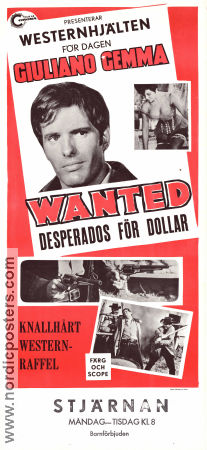 Wanted 1967 movie poster Giuliano Gemma German Cobos Teresa Gimpera Giorgio Ferroni