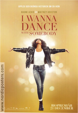 Whitney Houston: I Wanna Dance with Somebody 2022 movie poster Naomi Ackie Stanley Tucci Ashton Sanders Kasi Lemmons
