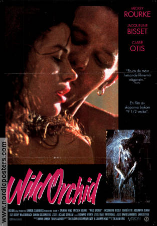 Wild Orchid 1990 movie poster Mickey Rourke Jacqueline Bisset Zalman King Ladies
