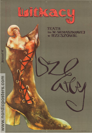 Witkacy Teatr Rzeszow 1975 poster Find more: Teater Poster from: Poland Artistic posters