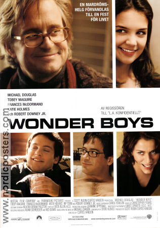 Wonder Boys 2000 movie poster Michael Douglas Tobey Maguire Katie Holmes Cutis Hanson