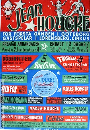 Cirkus 1940 poster Jean Houcke Circus