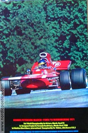 Nürnburgring 1971 March-Ford 711 1978 poster Ronnie Peterson