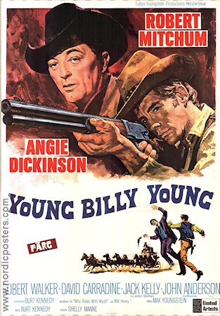 Young Billy Young 1969 poster Robert Mitchum Burt Kennedy