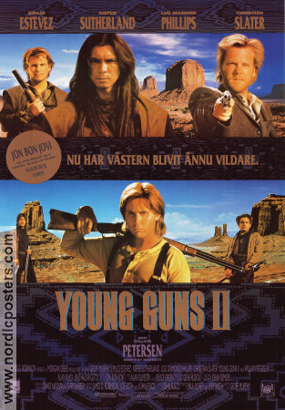 Young Guns II 1990 poster Emilio Estevez Geoff Murphy