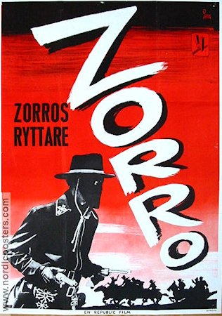 Zorros ryttare 1968 poster Reed Hadley