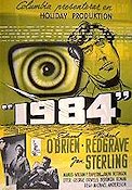 1984 1954 movie poster Edmond O´Brien Michael Redgrave George Orwell