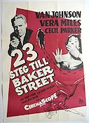 23 Paces to Baker Street 1956 movie poster Van Johnson Vera Miles