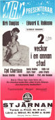 Two Weeks in Another Town 1962 movie poster Kirk Douglas Edward G Robinson Cyd Charisse Vincente Minnelli