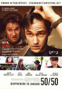50-50 2011 movie poster Joseph Gordon-Levitt Seth Rogen Anna Kendrick Jonathan Levine