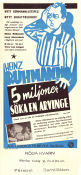 5 Millionen suchen einen Erben 1938 movie poster Heinz Rühmann Leny Marenbach Vera von Langen Carl Boese