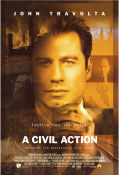 A Civil Action 1998 movie poster John Travolta Robert Duvall Kathleen Quinlan Steven Zaillian