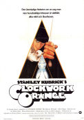 A Clockwork Orange 1971 movie poster Malcolm McDowell Patrick Magee Michael Bates Stanley Kubrick Writer: Anthony Burgess