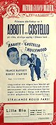 Abbot och Costello i Hollywood 1946 movie poster Abbott and Costello