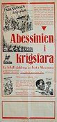 Abessinien i krigsfara 1935 movie poster Documentaries War