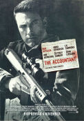 The Accountant 2016 movie poster Ben Affleck Anna Kendrick JK Simmons Gavin O´Connor