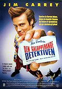 Ace Ventura: Pet Detective 1994 movie poster Jim Carrey Courteney Cox Sean Young Tom Shadyac Dogs