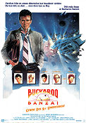 The Adventures of Buckaroo Banzai 1984 movie poster Peter Weller John Lithgow Ellen barkin WD Richter Spaceships
