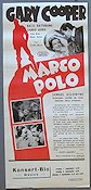 The Adventures of Marco Polo 1938 movie poster Gary Cooper