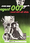 Dr No 1963 movie poster Sean Connery Ursula Andress Terence Young Writer: Ian Fleming