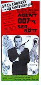 From Russia with Love 1963 movie poster Sean Connery Daniela Bianchi Terence Young Russia Agents