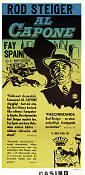 Al Capone 1959 poster Rod Steiger Richard Wilson