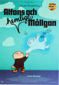 Alfons och hemlige Mållgan 2022 movie poster Jonas Karlsson Tomas Alfredson Writer: Gunilla Bergström Animation Kids